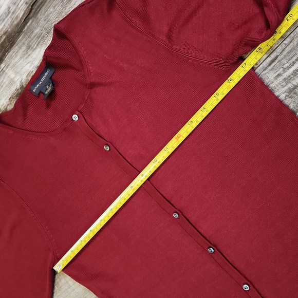 Banana Republic Button Up Ribbed Sweater Womens Medium - Picture 7 of 12